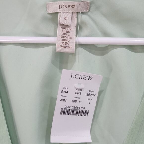 J.Crew Pleated Sleeveless Fit & Flare Dress With Pockets Lime Green Size 4 - Picture 4 of 9